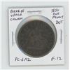 Image 1 : Pre-Confederation Bank of Upper Canada 1850 One Penny Token. Dot. PC-6A2. F-12.