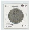 Image 1 : U.S. 1944S Walking Liberty Silver Half Dollar. San Francisco Mint. World War II issue. F-12.