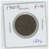 Image 1 : 1900H Victorian Large Cent. Heaton Mint. F-12.