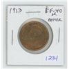 Image 1 : 1913 George V Large Cent. EF-40 or better. Nice.