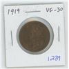 Image 1 : 1919 George V Large Cent. VF-30. Nice.