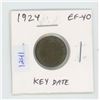 Image 1 : 1924 George V Small Cent. EF-40. Key Date.