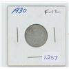 Image 1 : 1930 George V Silver 10 Cents. F-12.