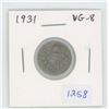 Image 1 : 1931 George V Silver 10 Cents. VG-8.
