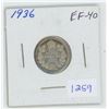 Image 1 : 1936 George V Silver 10 Cents. The last issue of George V. EF-40. Nice.