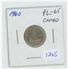 Image 1 : 1960 Silver 10 Cents. PL-65. Cameo. Beautiful.