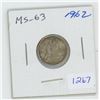Image 1 : 1962 Silver 10 Cents. MS-63. Toned.