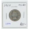 Image 1 : 1954 Silver 25 Cents. MS-63. Nice.