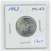 Image 1 : 1963 Silver 25 Cents. MS-63. Nice.