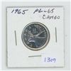Image 1 : 1965 Silver 25 Cents. Proof Like-65. Cameo. Beautiful.