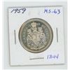 Image 1 : 1959 Silver 50 Cents. MS-63. Nice.