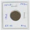 Image 1 : Newfoundland. 1943c Small Cent. World War II issue, minted in Ottawa. EF-40. Nice.