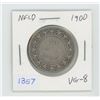 Image 1 : Newfoundland. 1900 Silver 50 Cents. VG-8. Mintage of 150,000.