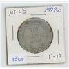 Image 1 : Newfoundland. 1917C Silver 50 Cents. World War I issue. Minted in Ottawa. F-12.
