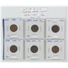 Image 1 : Lot of 6 different U.S. Indian Head Cents: Includes 1882, 1887, 1890, 1893, 1900 & 1905. Coins grade