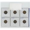 Image 2 : Lot of 6 different U.S. Indian Head Cents: Includes 1882, 1887, 1890, 1893, 1900 & 1905. Coins grade