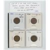 Image 1 : Lot of 4 of the last Canadian small cents issued for George V. Dates include 1933, 1934, 1935 & 1936