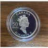 Image 4 : 2002 Golden Tulip 50 cents. Sterling Silver with 22-karat gold plating. Proof with Ultra Heavy Cameo