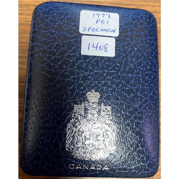 1973 Specimen Dollar that commemorates the 100th Anniversary of Prince Edward Island joining Confede