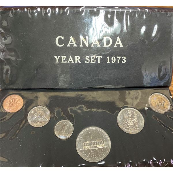 1973 Canada Year Set. Includes 1973 PEI commemorative dollar. Housed in a custom pouch.