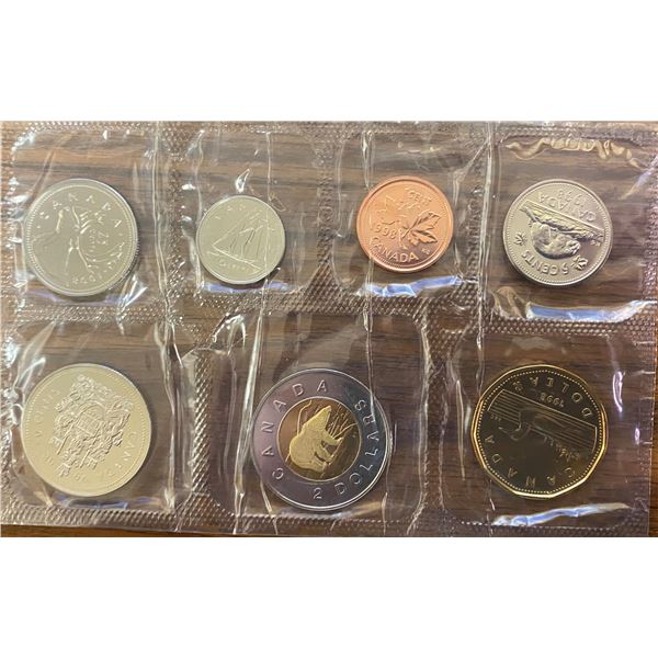 1998W Proof Like Set. 7-coin set minted in Winnipeg.