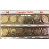 Image 1 : 2000 Millennium 25 cents set. Includes all 12 coins. In custom folder.