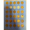Image 2 : Lincoln Head Cent Collection. Complete set of 88 Lincoln cents from 1941 to 1975. Housed in a blue W