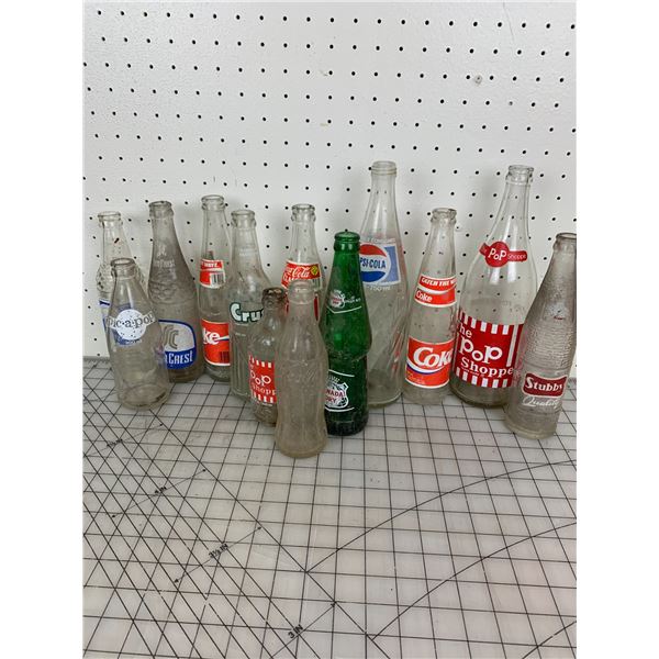 LOT OF VINTAGE POP BOTTLES