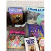 Image 3 : LOT OF CHILDREN'S AND CAT BOOKS WITH BASKET