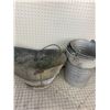 Image 3 : OLD COAL PAIL AND GALVANIZED PAILS