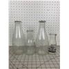 Image 1 : LOT OF ANTIQUE ADVERTISING MILK BOTTLES