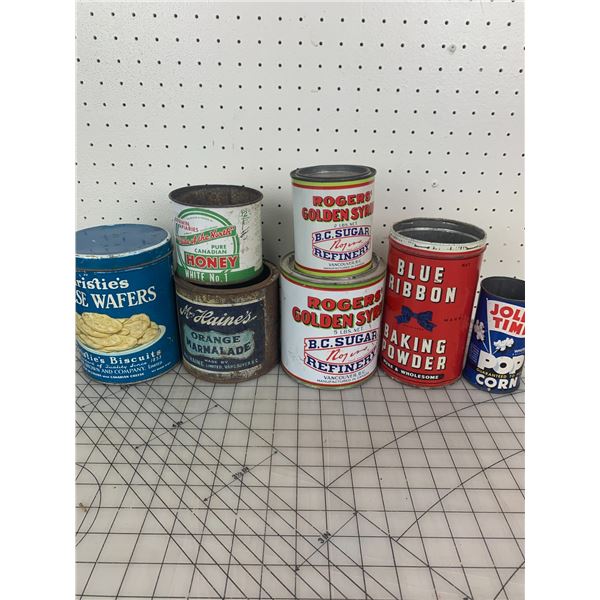 LOT OF VINTAGE TINS