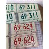Image 2 : LOT OF SASK LICENSE PLATE PAIRS  "69"