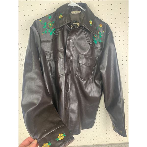 VINTAGE MILLER WESTERN WEAR EMBROIDERED JACKET MENS MEDIUM