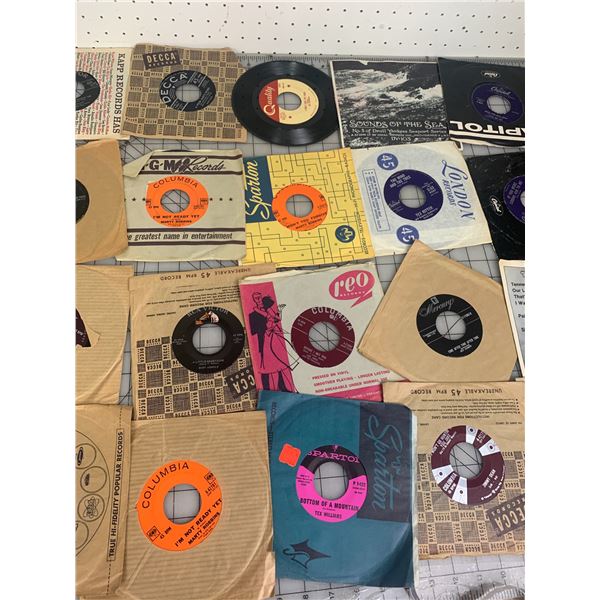LOT OF 45 RPM RECORDS