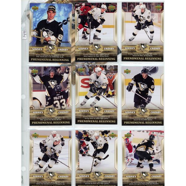 Lot of Sidney Crosby rookie cards