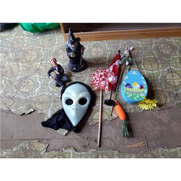 lot of holiday items -halloween, easter
