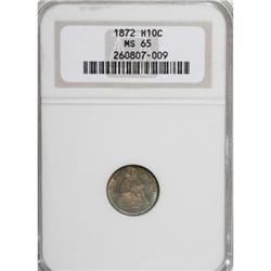 1872 H10C MS65 NGC