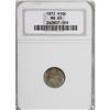 Image 1 : 1872 H10C MS65 NGC