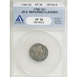 1798 10C VF30 Details ANACS JR-4