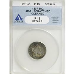 1807 10C Fine 15 Details ANACS