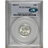 Image 3 : 1863-S 10C MS65 PCGS