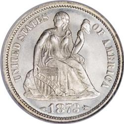 1873 10C Arrows MS66 NGC