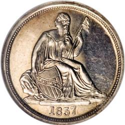 1837 10C No Stars PR64 NGC