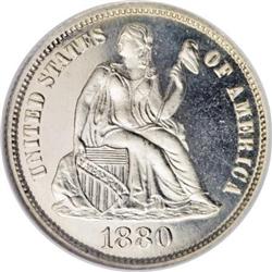 1880 10C PR67 Cameo NGC