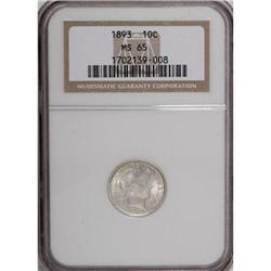 1893 10C MS65 NGC