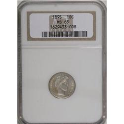 1895 10C MS65 NGC