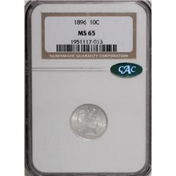 1896 10C MS65 NGC