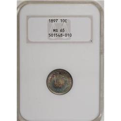 1897 10C MS65 NGC