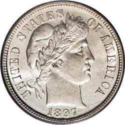 1897-S 10C MS65 PCGS